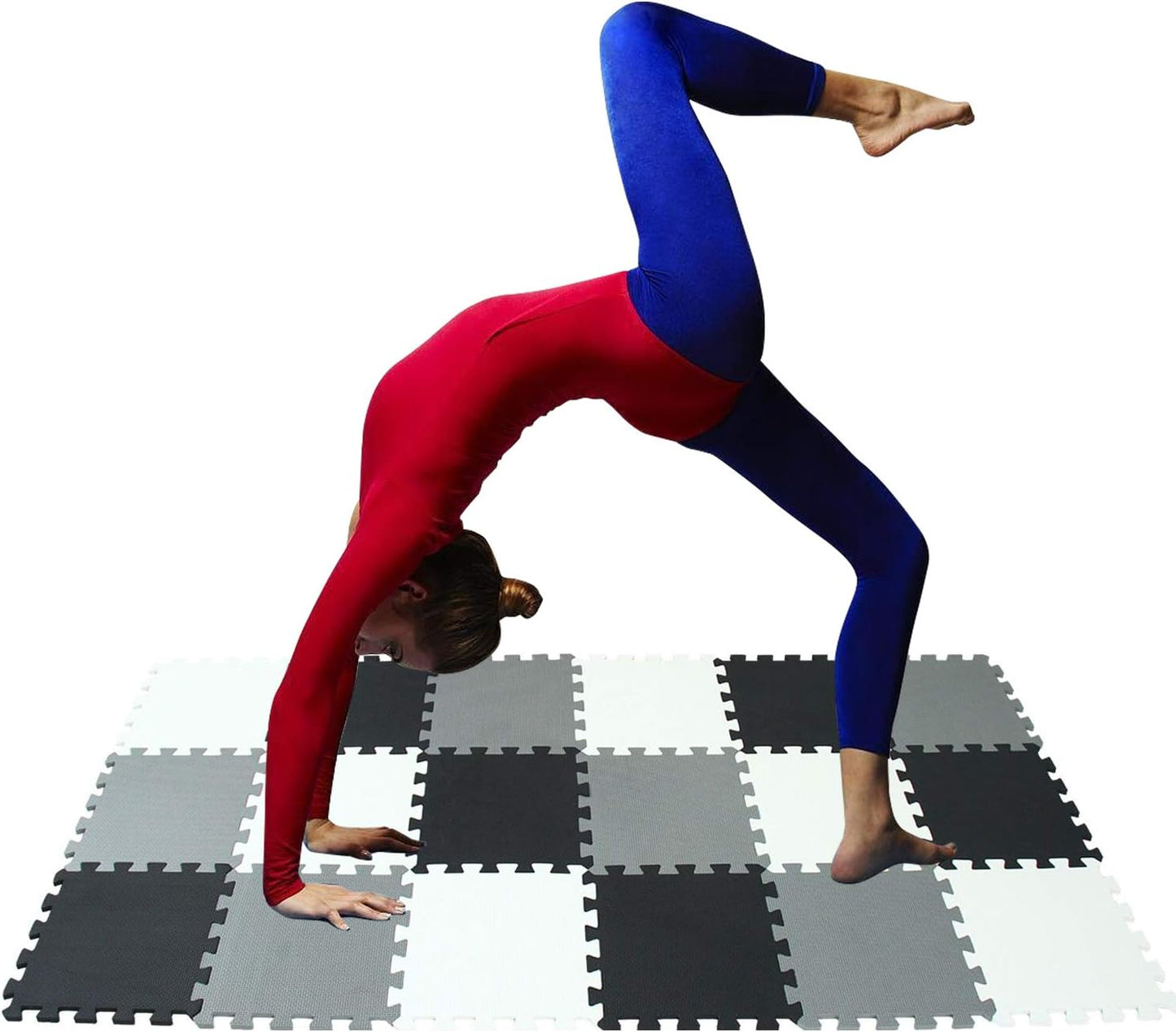 XMTMMD Soft Non-Toxic Foam Baby Play Mat | Toddler Playmat | EVA Foam Interlocking Tiles for Gym, Nursery, Playroom | 18 Squares Foam Floor Mats for Kids & Babies | Colorful Jigsaw Puzzle Play Mat