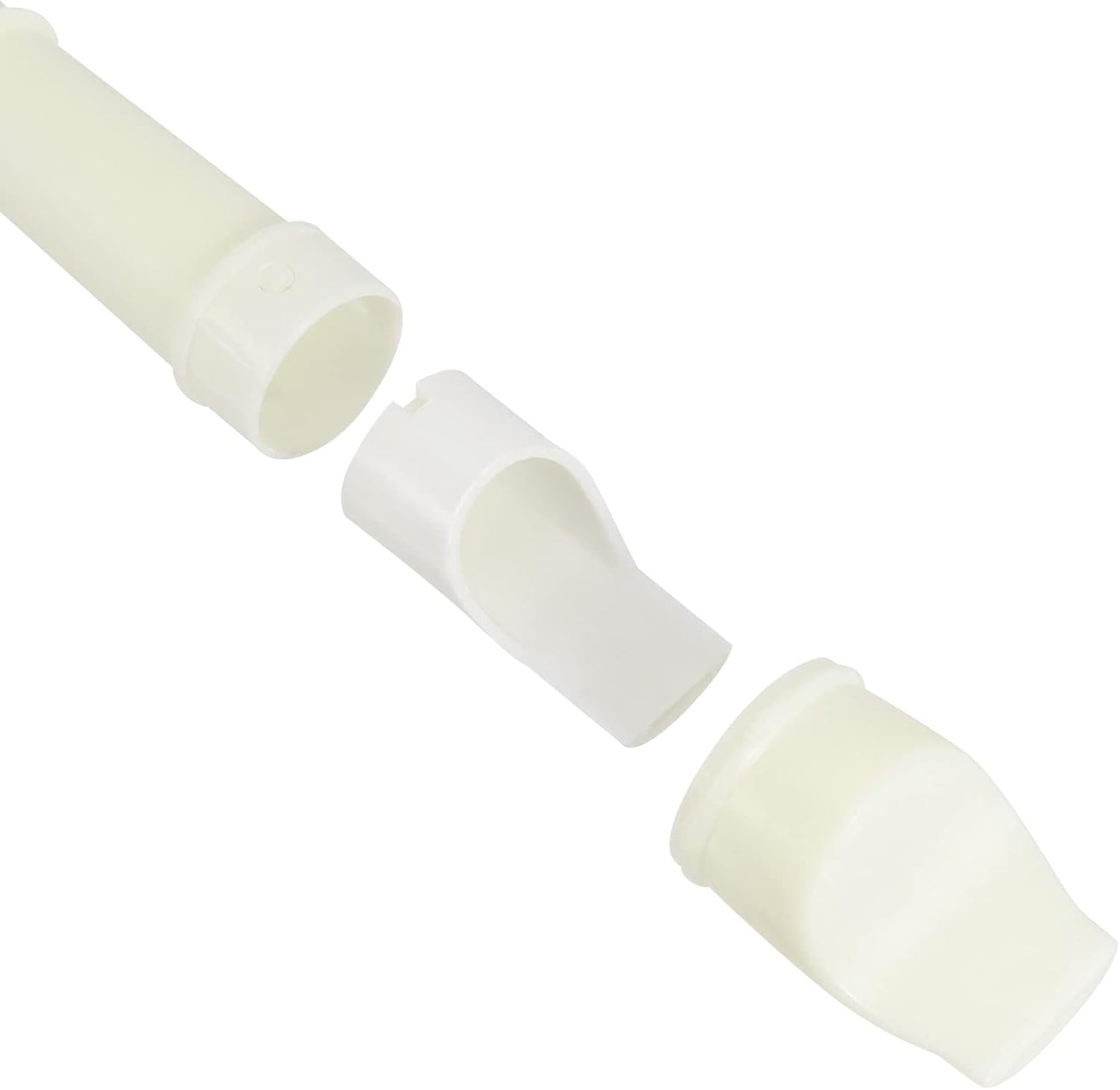 20 Pack 8 Hole Soprano Recorder Descent Flute, German Musical Recorders Instruments with Cleaning Rod, White Flutes for Beginners, Student Practice, School Concert