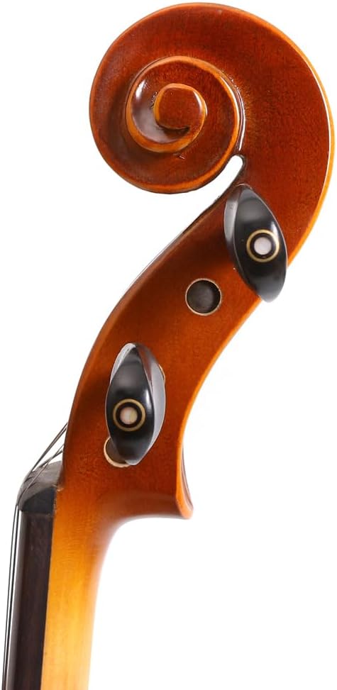 Violin 1/4 size for kids Beginner violin kit solid wood with Case,Bow,Rosin,Tuner,Shoulder Rest and Extra Strings