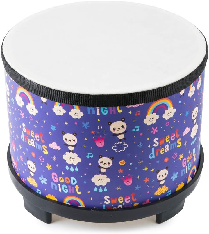 Kids Floor Tom Drum Toddlers: Baby Music Toys 8 inch Percussion Instrument Child Drums - Montessori Toys Wooden Drum for Preschool Educational Birthday (Purple 8")