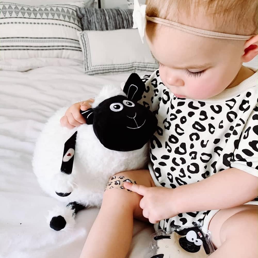 Plush First Aid for Home - Aid Kit for Kids - Toddler First Aid Kit - Mini Boo Boo Kit – Emergency First Aid Kit Classroom – Arlo Sheep Plush Bag