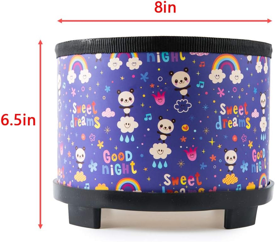 Kids Floor Tom Drum Toddlers: Baby Music Toys 8 inch Percussion Instrument Child Drums - Montessori Toys Wooden Drum for Preschool Educational Birthday (Purple 8")