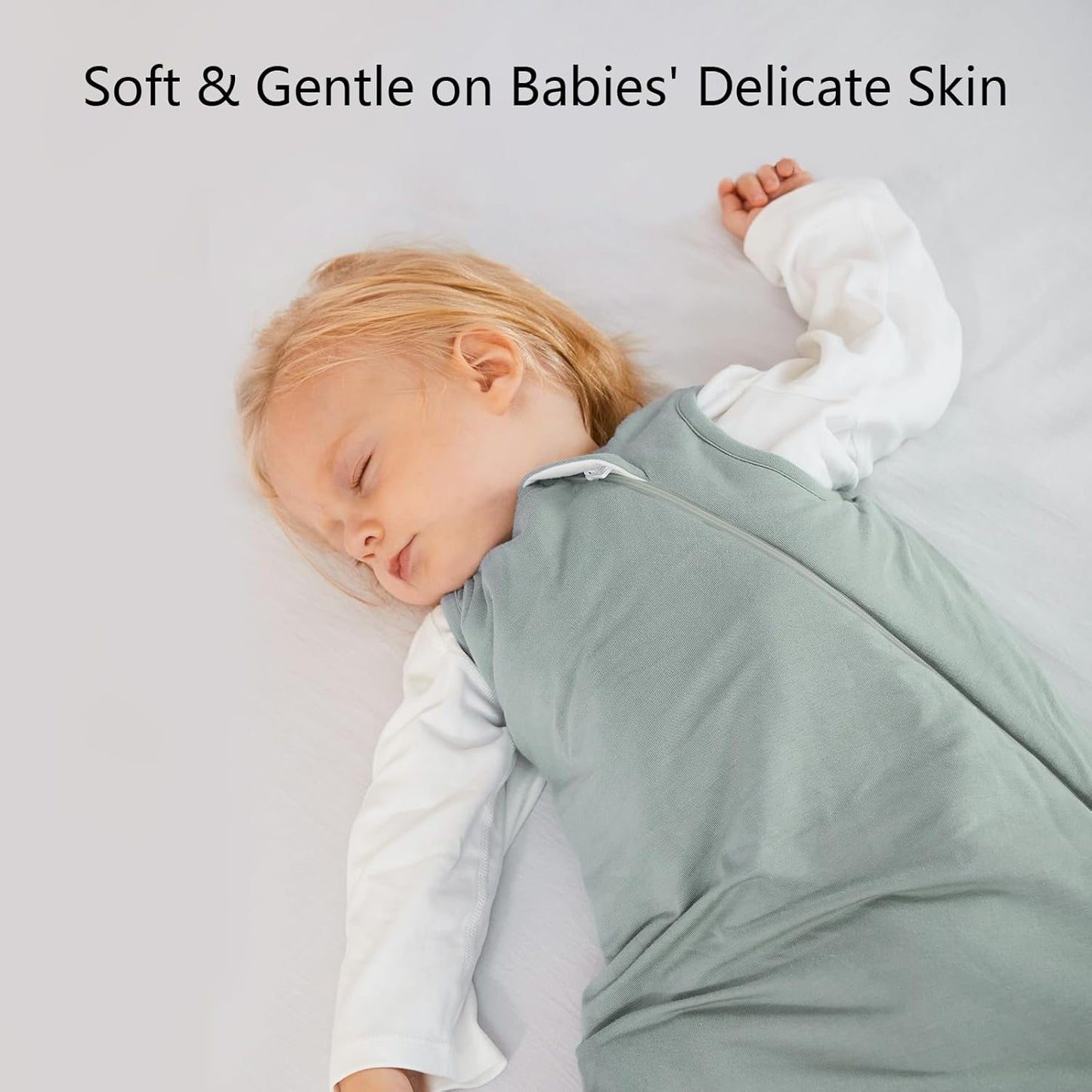 Rayon Made from Bamboo Sleep Sack 24-36 Months 1.0 Tog Ultra Soft Baby Wearable Blanket Toddler Sleeping Sack 2t-3t for Babies Unisex 2-Way Zipper 3t Baby Sleeping Bag Lightweight Extra Large Long XXL