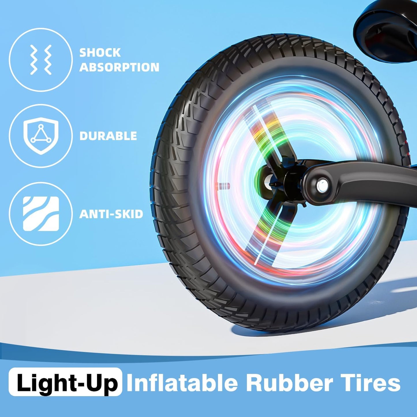 Ridego 12 or 14 Inch Balance Bike for Kids 2-6 Year Old,Lightweight Kids Bike with Adjustable Seat, Push Bicycle with Air Rubber Tires，Ride-on Toys Birthday Gift