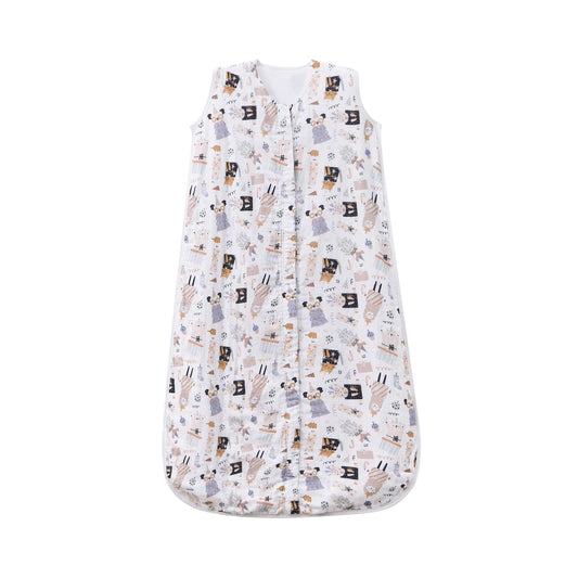 Baby Sleep Sack 1-2 T Baby Wearable Blanket 100% Organic Cotton 0.5 TOG Muslin Toddler Sleeping Sacks 2- Way Zipper Soft 12-24 M