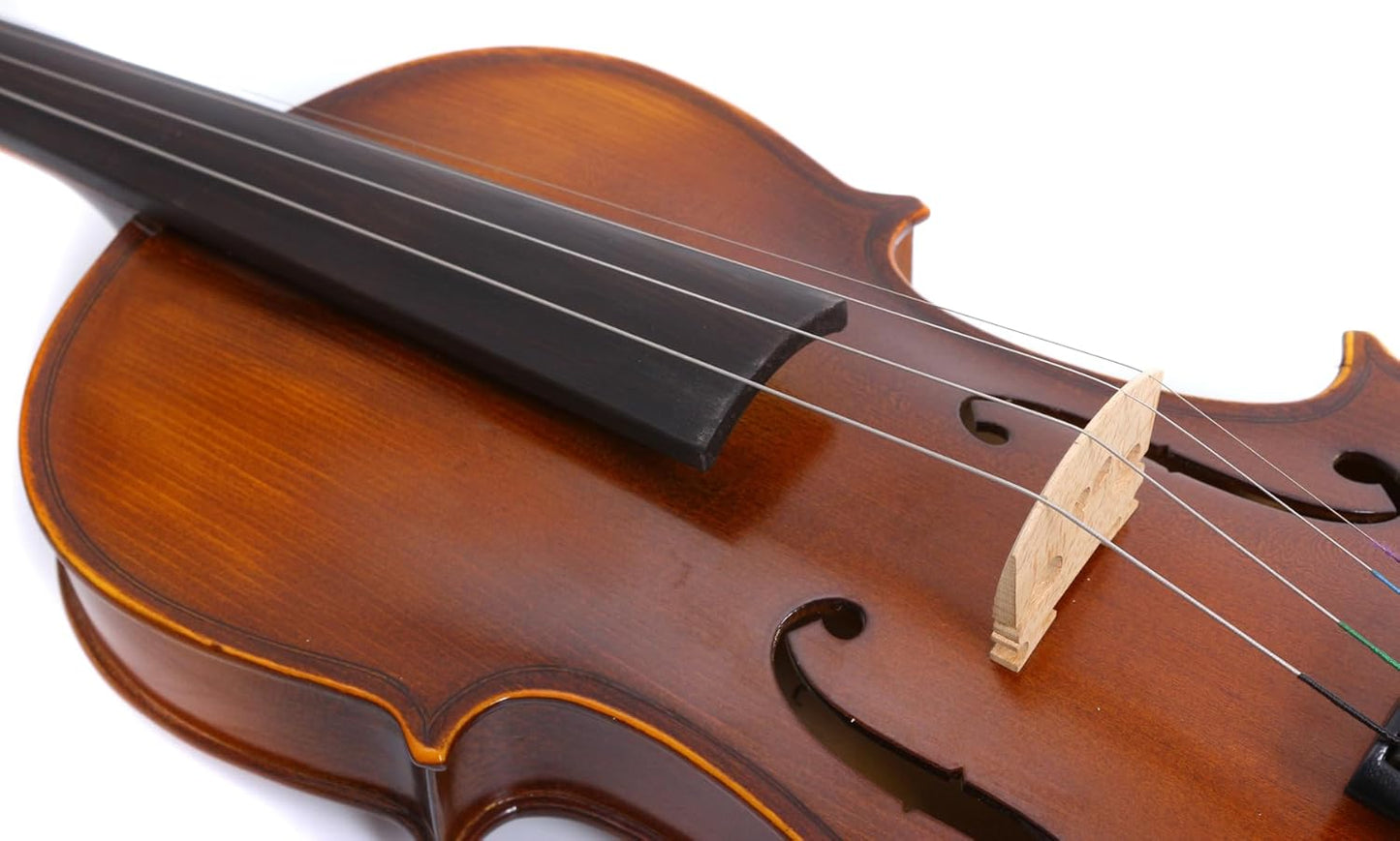 Violin 1/4 size for kids Beginner violin kit solid wood with Case,Bow,Rosin,Tuner,Shoulder Rest and Extra Strings