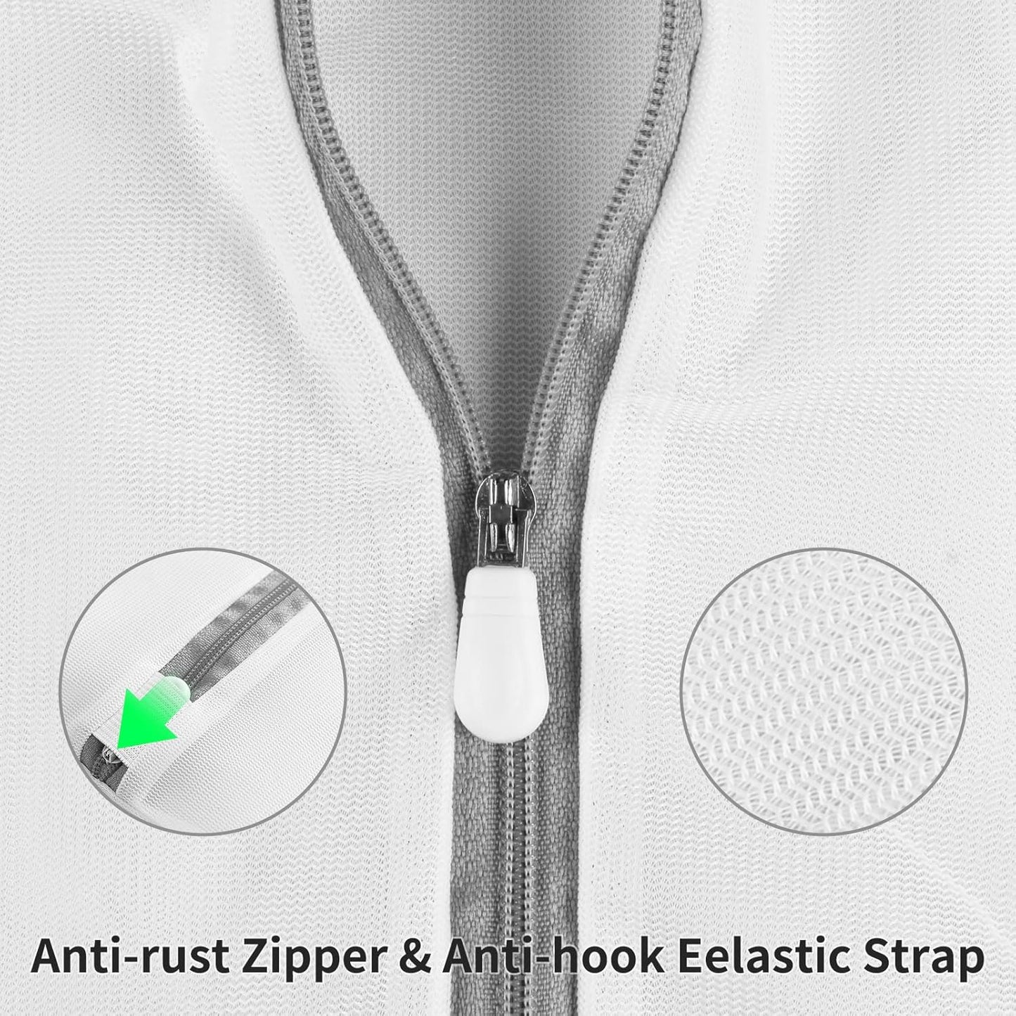 3 Pack Large Mesh Laundry Bags by MDSXO- Fine Durable Lingerie Delicates Bag for Washing Machine 16 * 20 inch [3 Pack]